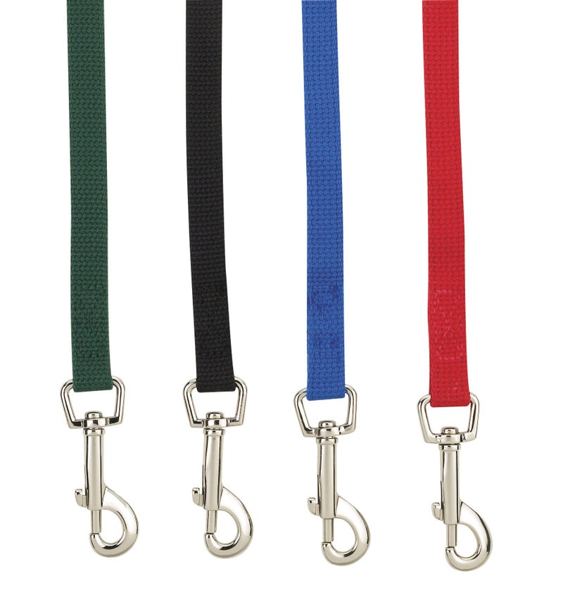 Guardian Gear Cotton Web Dog Training Lead 15'x5/8", Red - Image 2
